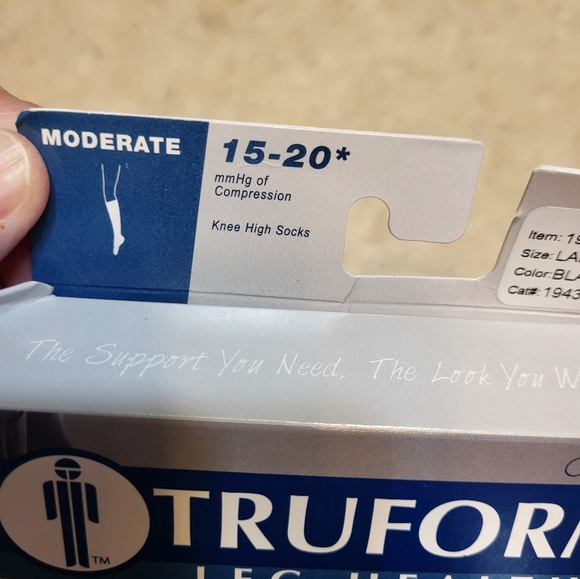 Men's Microfiber Dress Socks with moderate graduated compression Large Black - Picture 5 of 14